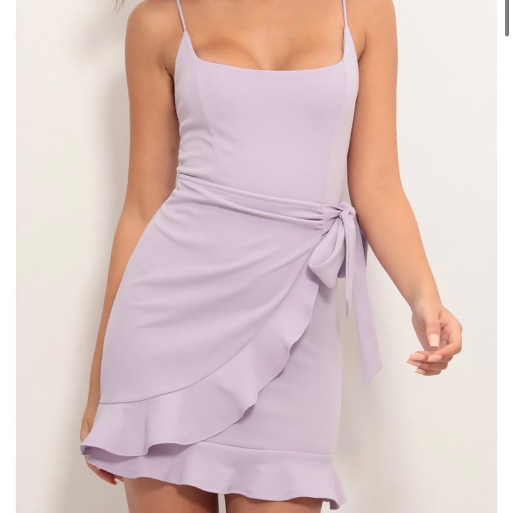 Lucy in the Sky Tie Lavender Dress